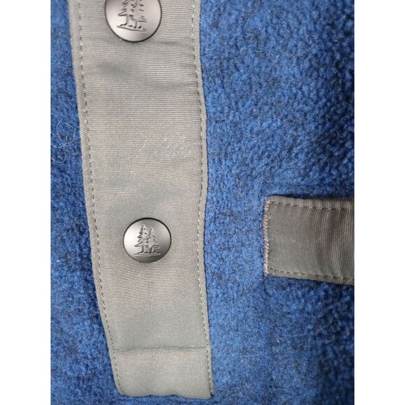 G.H. Bass & Co. Men's Blue Arctic Fleece Mock-Collar Sweater Size Large EUC - Picture 4 of 4